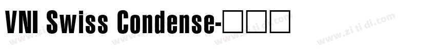 VNI Swiss Condense字体转换